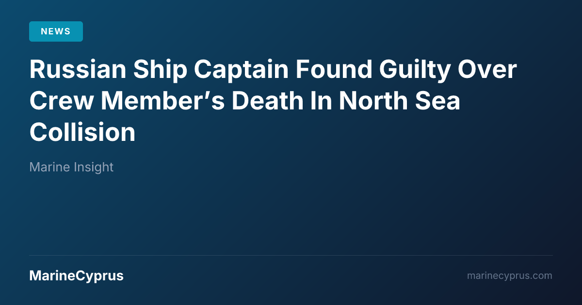 Cyprus Shipping: Captain's Conviction & Safety Lessons | MarineCyprus