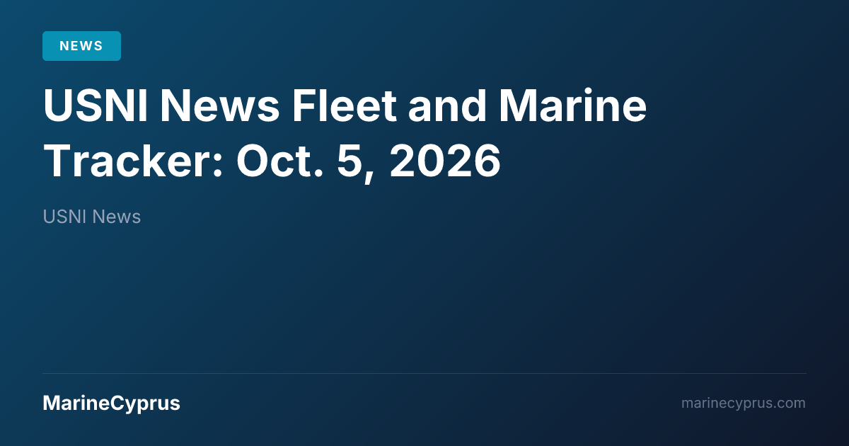 US Navy Fleet Tracker: Impact on Global Shipping Lanes | MarineCyprus